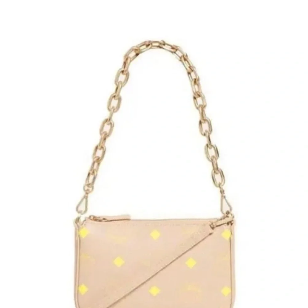 MCM  Mini Color Splash Logo Pouch-On-Chain, Crossbody & Shoulder Purse - Picture 2 of 15
